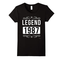 1987 Birthday Shirt Legend Since 1987 Born in 1987 Tee