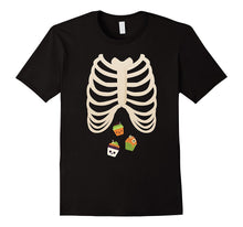 Halloween Skeleton Rib Cage Xray Sweets Cupcake Lover Tshirt