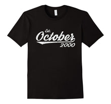 Est October 2000 Shirt Great 17th Birthday Gifts TShirt