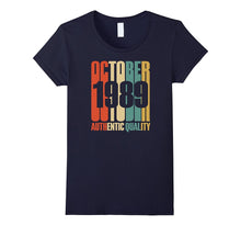 Retro October 1989 T-Shirt 28 Yrs Old Bday 28th Birthday Tee