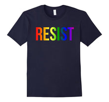 Resist Rainbow Flag Nationa Pride March Shirt for Women Men