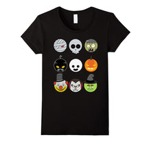 Funny Halloween Emoji T-Shirt Zombie Pumpkin Halloween Tee