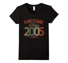 Awesome Since October 2005 Funny T-Shirt 12th Birthday Tee