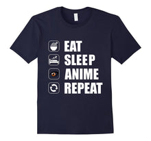 Funny Manga Shirt - Eat Sleep Anime Repeat T-Shirt