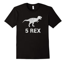 5th Birthday Gift Funny T Rex Dinosaur Shirt 5 Year Old