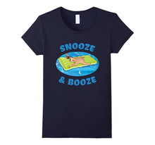 Snooze and Booze Floating Sloth Funny T-Shirt