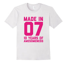 10th Birthday Shirt Gift Age 10 Year Old Girls Tshirt Tee
