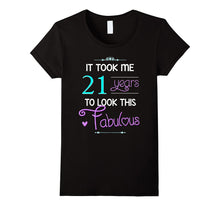 21st Birthday Gift Shirt Fabulous 21 Year Old Tshirt