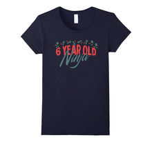6 Years Old 6th Birthday Tshirt - Cute Ninja Tee for Boys