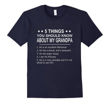 5 Things You Should Know About My Granpa - Funny Tshirt