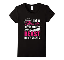 Softball T-Shirt Abeast in My Cleats Quote Gift