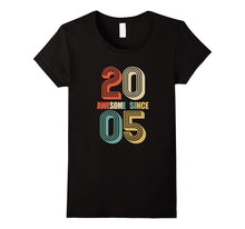 Awesome Since 2005 T-Shirt 12 Yrs Old Bday 12th Birthday Tee