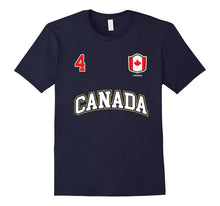 Canada Shirt Number 4 Canadian Team Sports Hockey Soccer