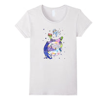 Reading With Space Cat Shirts - Cat Lovers Graphic Gifts