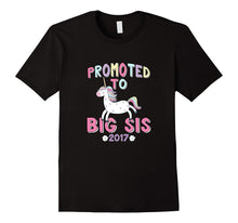 Promoted to Big Sister Shirt 2017 Unicorn New Sibling Tee