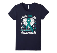 I Wear Teal for Cervical Cancer Awareness T-Shirt Tee Shirt