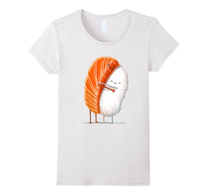 "Sushi Hug" Cute Kawaii Illustrative Graphic T-Shirt