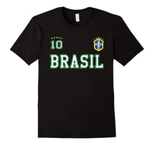 2 SIDED Brazil Soccer Tshirt With Number 10 Sports Apparel