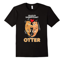 Sea Otter,Romantic,Love Significant Otters Couples T-Shirt