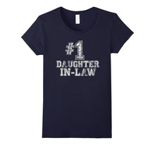#1 Daughter-In-Law T Shirt -Number One Mother's Day Gift Tee