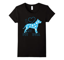 Cute I Love My Pit Bull Dog Birthday T Shirt Gift