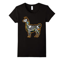 Funny Halloween Llama Skeleton Shirt - Llamaween Gift