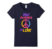 1967 Summer of Love Hippie Peace Sign T-Shirt Flower Power