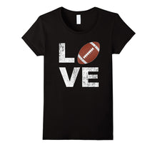LOVE Football Player Fan Parent Distressed Game Day Shirt