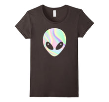 Alien Head T-Shirt Holographic Effect