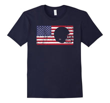 American Flag Football USA Patriotic Vintage Retro T-Shirt