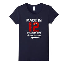 5th Birthday Gift T-Shirt Made in 2012 Awesome 5 Years Old