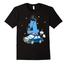 4th Birthday Cute Police Kids T-Shirt Police Car Children