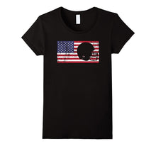 American Flag Football USA Patriotic Vintage Retro T-Shirt