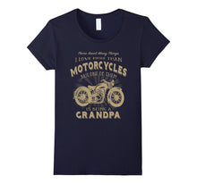 Motorcycle Grandpa Shirt Funny Vintage Biker T-Shirt