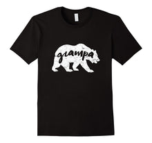 Mens Grampa Bear T-Shirt Distressed Design Father's Day Gift Idea