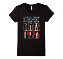 41th Birthday Straight Outta 1976 American Flag T Shirt