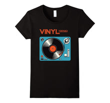 Retro LP Vinyl Record Turntable Player DJ Music Gift T-Shirt