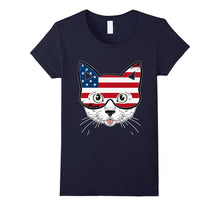 4th of July Cute Cat Independence Day T Shirt