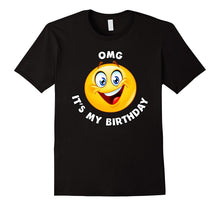 OMG It's My Birthday Super Happy Emoji T-Shirt