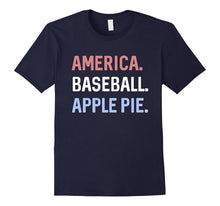 AMERICA. BASEBALL. APPLE PIE. Sport Summer Patriotic T Shirt