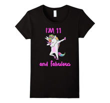 11 and Fabulous Sweet Sixteen Girls Unicorn Dab Dance T Shir