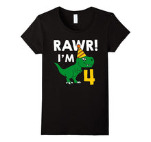 4th Birthday Boy of Dinosaurs T-Shirt 4 Years Old Dinosaurs