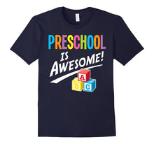 School Teacher Shirt Preschool Is Awesome ABC Blocks Tee