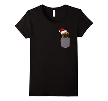 Funny Puggle in a Pocket Cute Beagle Pug Christmas Tshirt