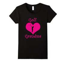 Girly Pink Golf Grandma Heart T-Shirt