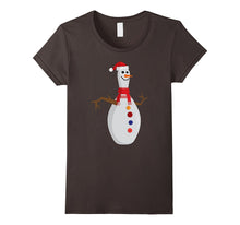 Snowman Bowling Pin Tshirt Funny Santa Christmas Gifts