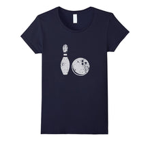 Bowling Shirt, Distressed Faded Ball and Pin Bowler Gift