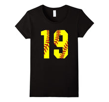 #19 Softball 19th Birthday Girl Years Softball Mom Fastpitch