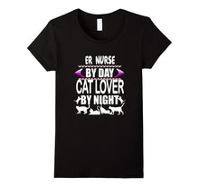 ER Nurse Cat Lover T Shirt Nurses Novelty Gift TShirt