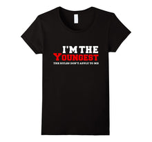Funny Youngest Child Rules Don't Apply to Me Tshirt Siblings